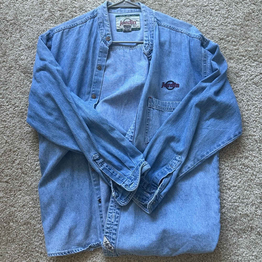 Jordin denim button Up shirt